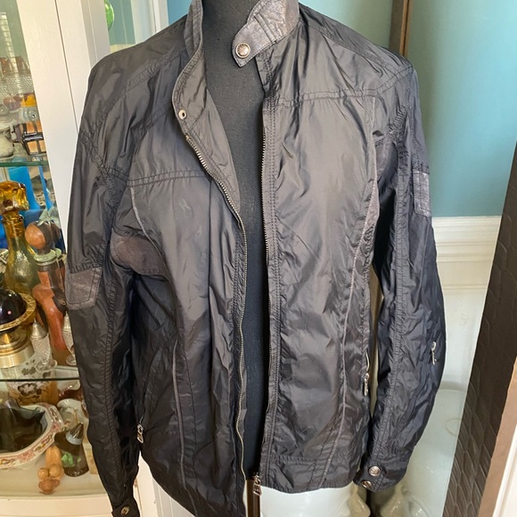 Dolce & Gabbana men’s nylon jacket black with gray size 50 - Picture 1 of 7